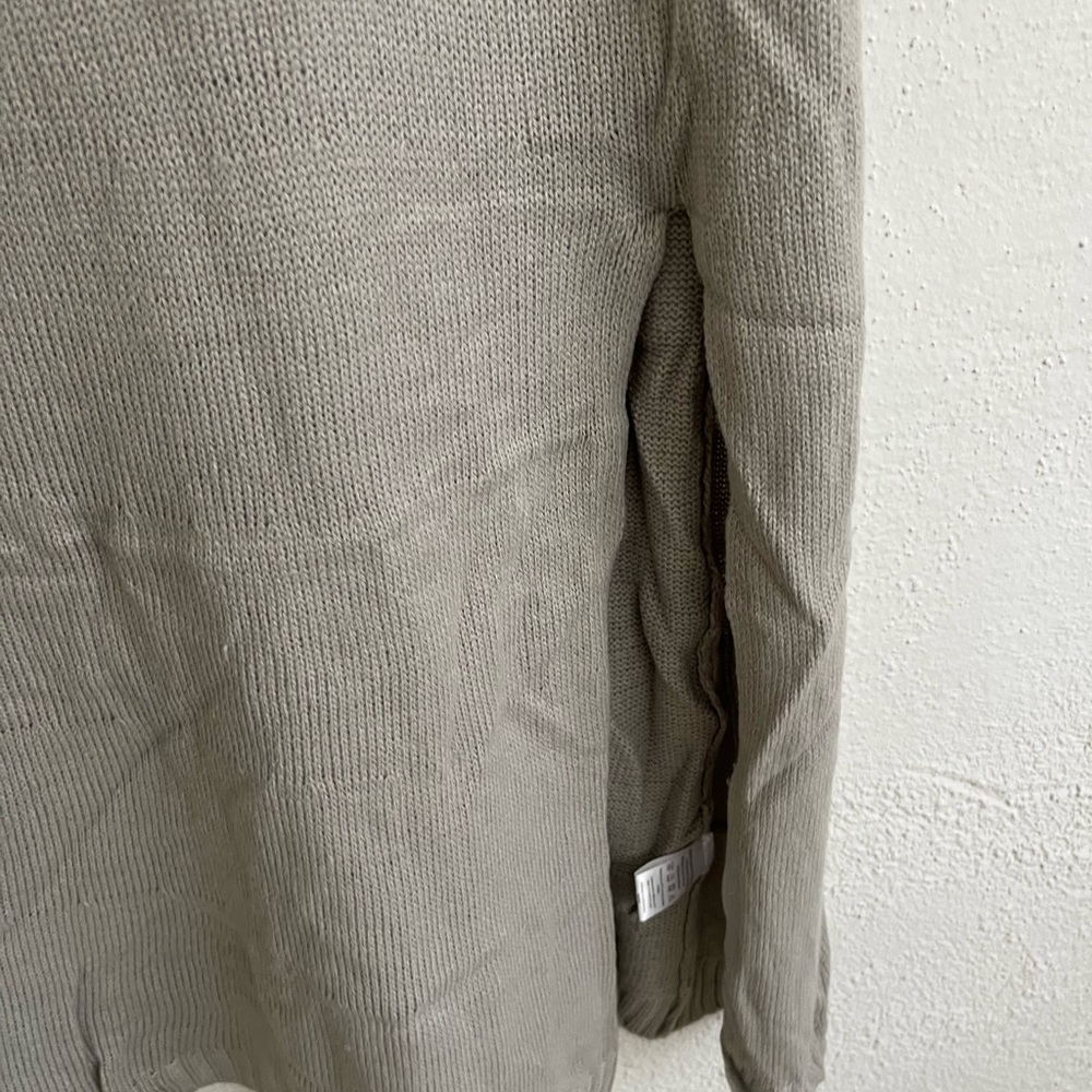 Zeagoo Woman Gray Long Sleeve Side Slit Long Sweater Dress, Size XL - Picture 5 of 9